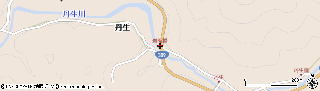 岩阪橋周辺の地図