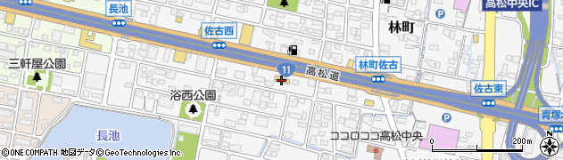 タイヤ館高松周辺の地図
