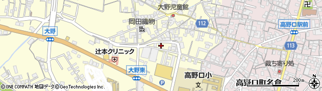 和歌山県橋本市高野口町大野163周辺の地図