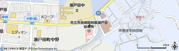 尾道市立市民病院附属瀬戸田診療所周辺の地図