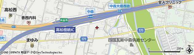 香川県高松市檀紙町1204周辺の地図