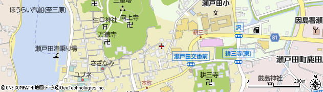 広島県尾道市瀬戸田町瀬戸田周辺の地図