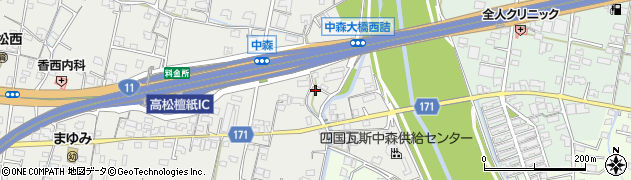 香川県高松市檀紙町1223周辺の地図