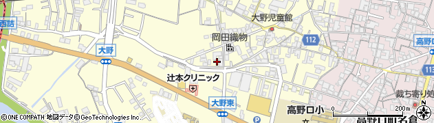 和歌山県橋本市高野口町大野17周辺の地図