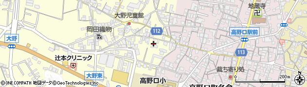 和歌山県橋本市高野口町大野112周辺の地図