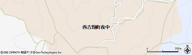 奈良県五條市西吉野町夜中周辺の地図