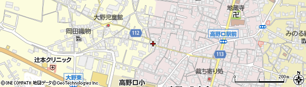 和歌山県橋本市高野口町大野119周辺の地図