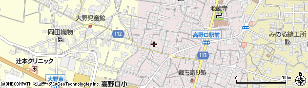 和歌山県橋本市高野口町名倉771周辺の地図