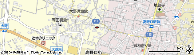 和歌山県橋本市高野口町大野113周辺の地図
