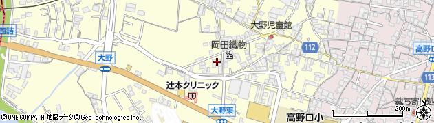 和歌山県橋本市高野口町大野16周辺の地図