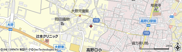 和歌山県橋本市高野口町大野109周辺の地図