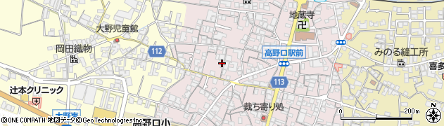和歌山県橋本市高野口町名倉778周辺の地図