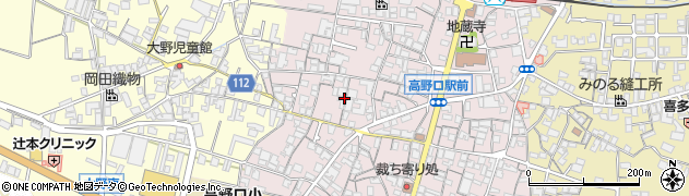 和歌山県橋本市高野口町名倉周辺の地図