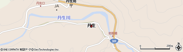 奈良県下市町（吉野郡）丹生周辺の地図