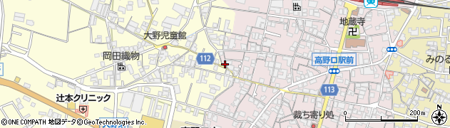 和歌山県橋本市高野口町名倉741周辺の地図