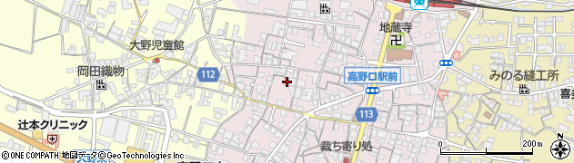 和歌山県橋本市高野口町名倉777周辺の地図