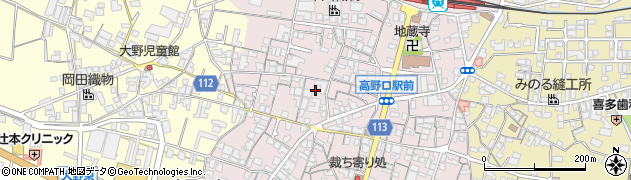 和歌山県橋本市高野口町名倉805周辺の地図