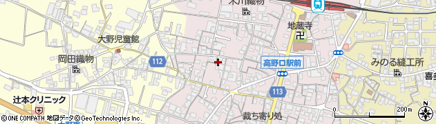 和歌山県橋本市高野口町名倉781周辺の地図