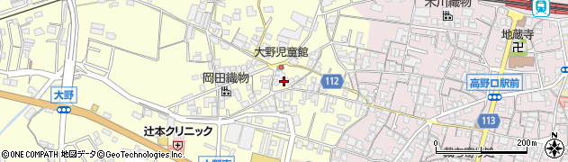 和歌山県橋本市高野口町大野46周辺の地図