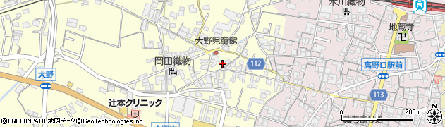 和歌山県橋本市高野口町大野26周辺の地図