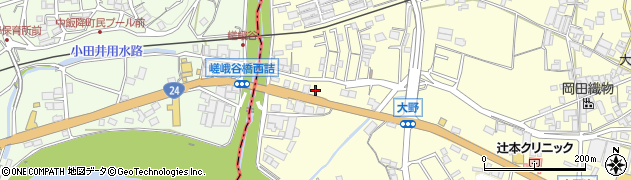和歌山県橋本市高野口町大野431周辺の地図
