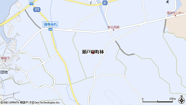 〒722-2416 広島県尾道市瀬戸田町林の地図