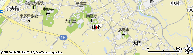 香川県宇多津町（綾歌郡）山下周辺の地図