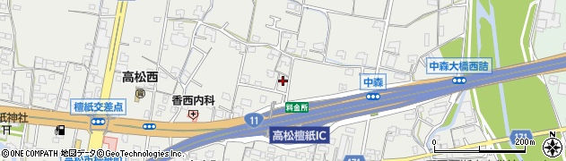 香川県高松市檀紙町1356周辺の地図