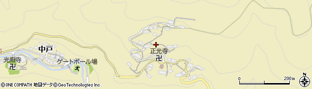 奈良県黒滝村（吉野郡）中戸周辺の地図