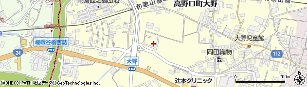 和歌山県橋本市高野口町大野552周辺の地図