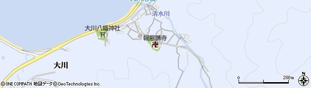 大川寺周辺の地図