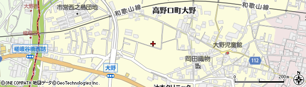 和歌山県橋本市高野口町大野周辺の地図