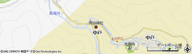 河分神社周辺の地図