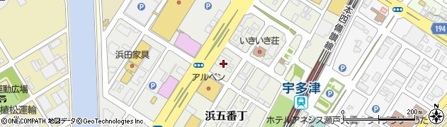 ここも　宇多津浜街道店周辺の地図