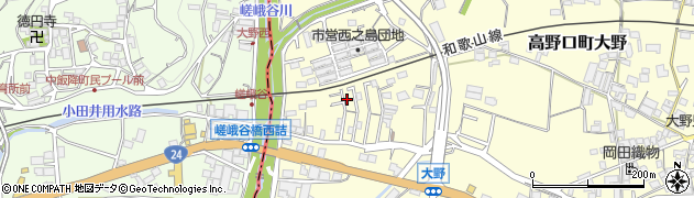 和歌山県橋本市高野口町大野478周辺の地図