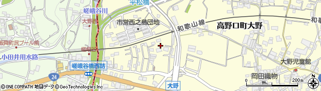 和歌山県橋本市高野口町大野533周辺の地図