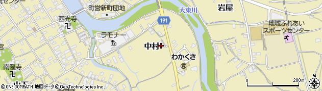 香川県宇多津町（綾歌郡）中村周辺の地図