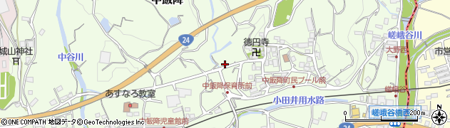 和歌山県伊都郡かつらぎ町中飯降周辺の地図