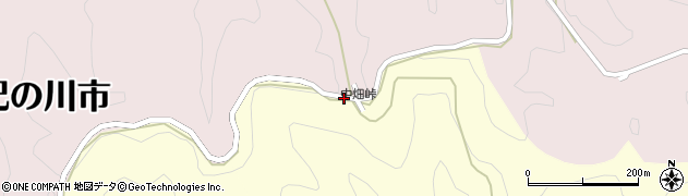 中畑峠周辺の地図