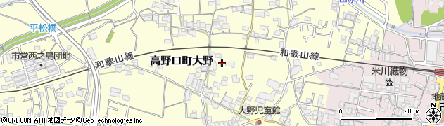 和歌山県橋本市高野口町大野729周辺の地図