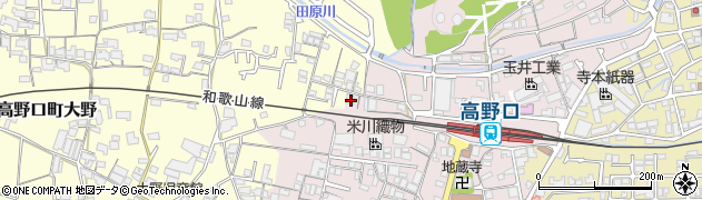 和歌山県橋本市高野口町名倉875周辺の地図