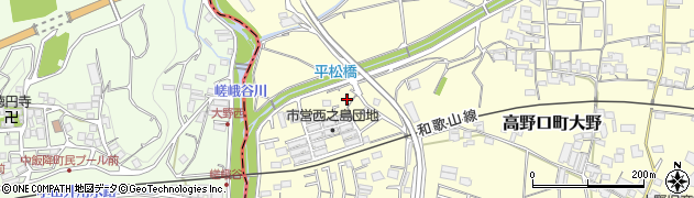 和歌山県橋本市高野口町大野518周辺の地図