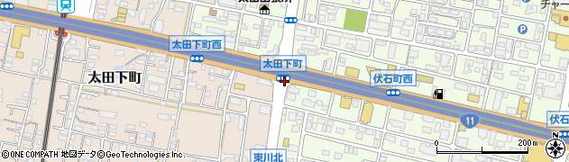 太田下町周辺の地図