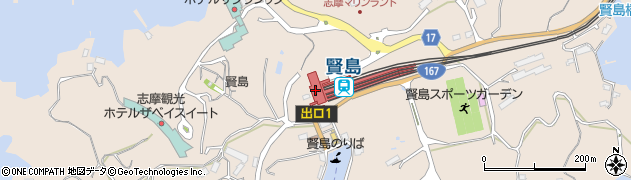 賢島駅周辺の地図