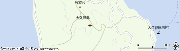 大久野島周辺の地図