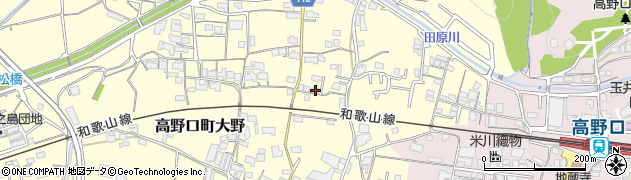 和歌山県橋本市高野口町大野918周辺の地図