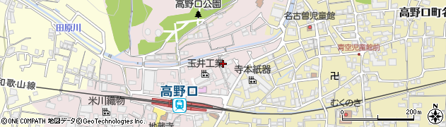 和歌山県橋本市高野口町名倉1087周辺の地図