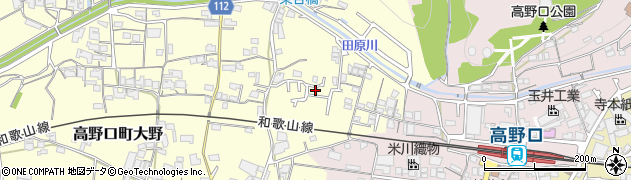 和歌山県橋本市高野口町大野873周辺の地図