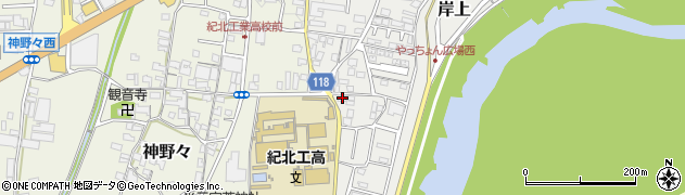 和歌山県橋本市岸上170周辺の地図