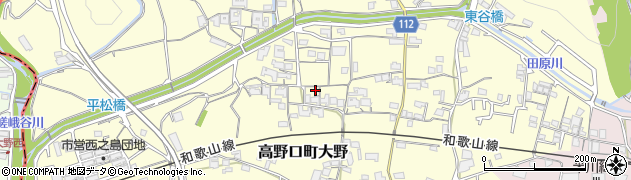 和歌山県橋本市高野口町大野1016周辺の地図